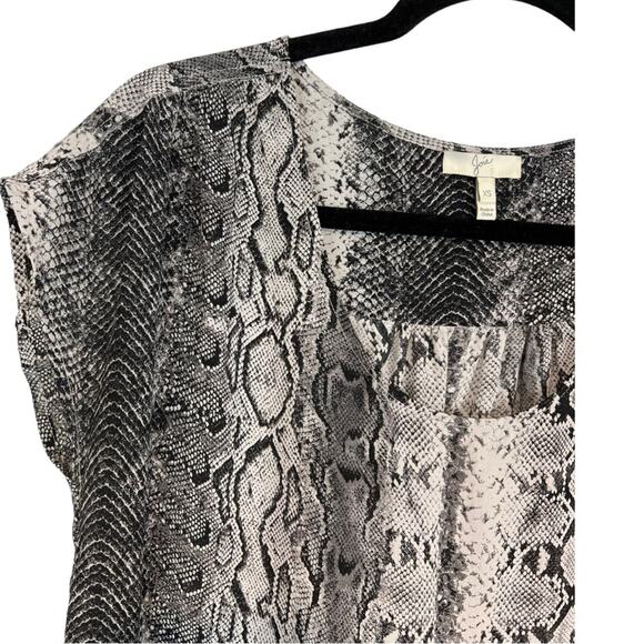 Joie Silk Snake Print Shift Dress - Picture 7 of 11